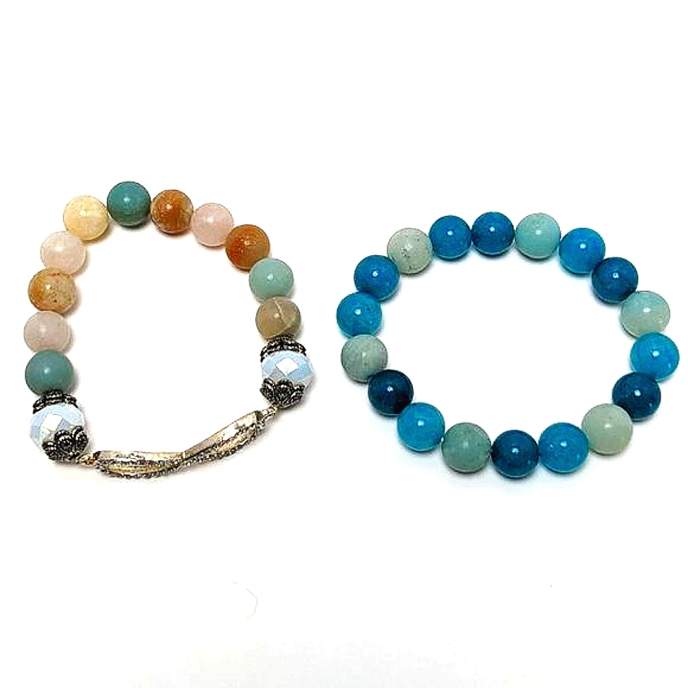 Stone Bead bracelets - infinity rhinestone design
